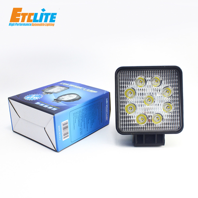 tractor Rechargeable LED Automotive Work Light Square 4.3Inch 27W