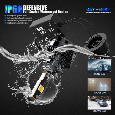 10000 Lumen LED Canbus Decoder 70W  D4S D5S 6000K Color Temperature